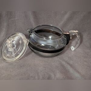 Pyrex Clear Glass Teapot - Blue Tint at bottom of teapot